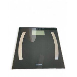 Taylor Body Fat Scale Black Glass Digital Bioelectrical Impedance Analysis